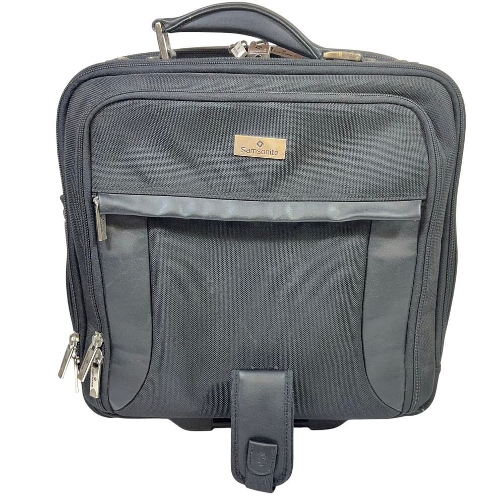 Samsonite Rolling Briefcase Laptop Travel Bag Wheeled Case Carry On Laptop